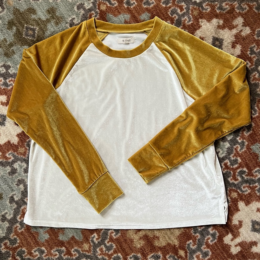 Madewell Velvet Baseball shirt